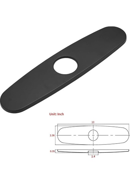 Fırçalanmış Altın Tarzı Mutfak Musluk Aksesuarları Delik Kapağı Güverte Plakası 8 "banyo Lavabo Kullanılmayan Montaj Escutcheo (Yurt Dışından)