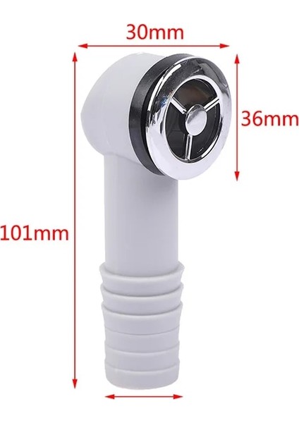 Pic Gösterisi Stili Olarak 1 Adet Mutfak Havzası Kare Yuvarlak Taşma Deliği Dönüşüm Ortak Drenaj Su Borusu Üç Bağlantı Kafa Lavabo Konektörü Aksesuarları (Yurt Dışından)
