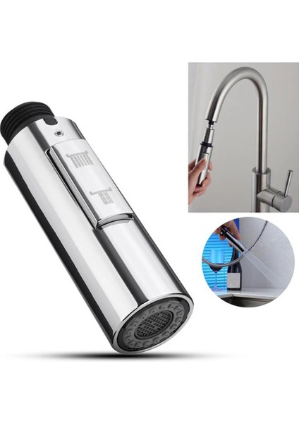 A-01 Krom Tarzı G Mutfak Musluk Kafası Dışarı Çekin Duş Memesi Püskürtücü Banyo Lavabo Musluğu Yedek Aksesuar Siyah Gümüş Altın Kafa Havalandırıcı (Yurt Dışından) modelleri