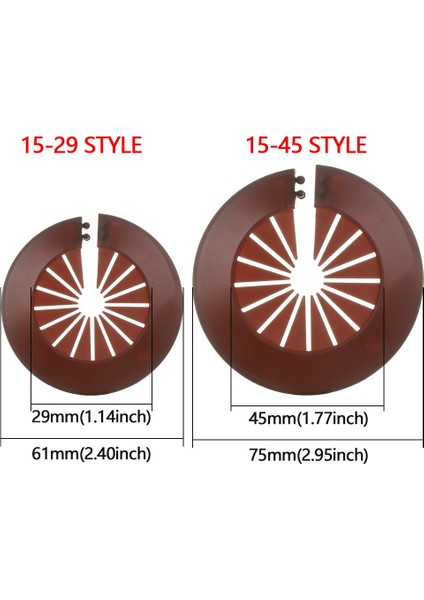 Siyah-15-45 Stil Tarzı Çok Renkli Açılı Vana Radyatör Boru Kapakları Plumb-Pak Boru Boru Dekoratif Kapak Duvar Kanalları Için Mutfak Musluk Aksesuarları (Yurt Dışından)
