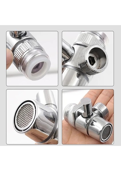 Anahtar Musluk Adaptörü Banyo Lavabo Splitter Yönlendirme Vanası Su Musluk Bağlantısı Tuvalet Bide Duş Mutfak Aksesuarları (Yurt Dışından)