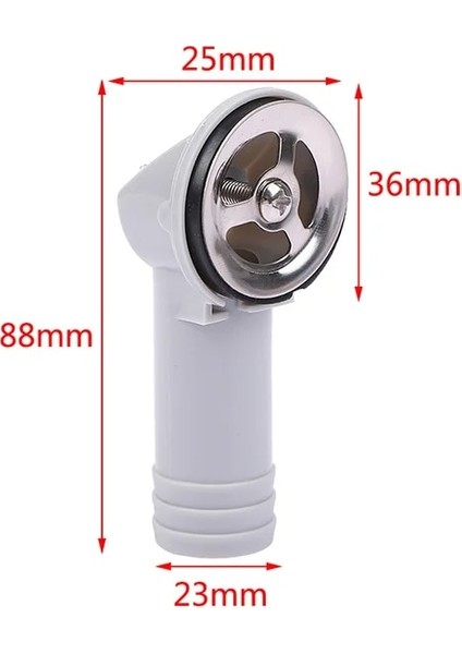 Açık Gri Tarzı 1 Adet Mutfak Havzası Kare Yuvarlak Taşma Deliği Dönüşüm Ortak Drenaj Su Borusu Üç Bağlantı Kafa Lavabo Konektörü Aksesuarları (Yurt Dışından)