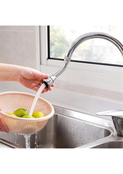 3 Vites Uzun Tarzı Mutfak Musluk Su Tasarrufu Yüksek Basınç Memesi Musluk Adaptörü Banyo Lavabo Sprey Banyo Duş Dönebilen Aksesuarları (Yurt Dışından) fiyatları