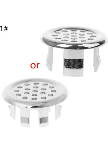 No.5 Tarzı Banyo Bak Taşma Halkası Altı Ayak Yuvarlak Ekleme Krom Delikli Kapak Kapağı (Yurt Dışından)