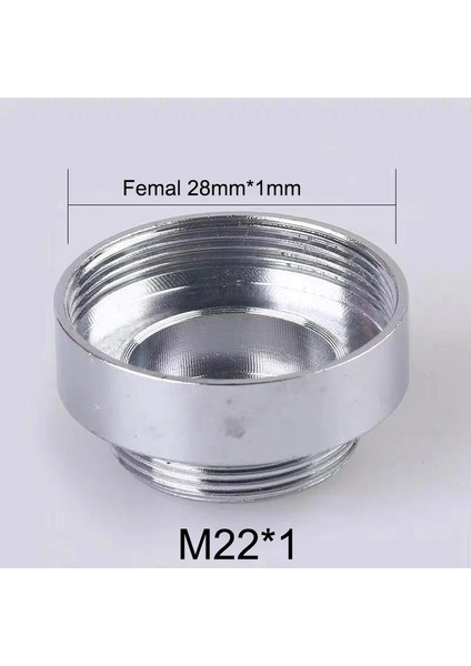 M22 x F28 2 Adet Tarzı 2 Adet M22 Bira Dişi Musluk Adaptörü Mutfak Banyo Pirinç Su Bandı Bağlantısı (Yurt Dışından)