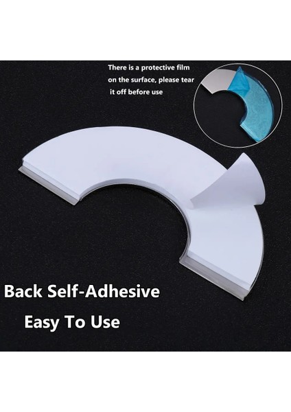 100X42MM Tarzı 1 Adet Kendinden Yapışkanlı Paslanmaz Ayakta Çelik Su Borusu Duvar Kapağı Banyo Aksesuarları Krom Fower Musluklar Dekoratif Kapak (Yurt Dışından)