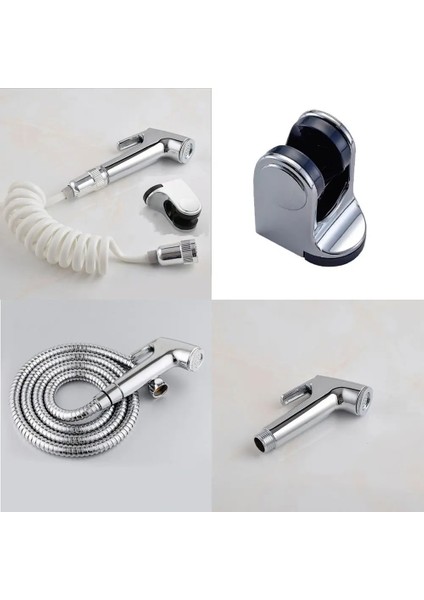 Tip 2 Stili El Tuvalet Bide Püskürtme Seti Duvar Braketi Paslanmaz Çelik El Bide Musluk Banyo Tuvalet Duş Başlığı Için Kendi Kendini Temizleme (Yurt Dışından)