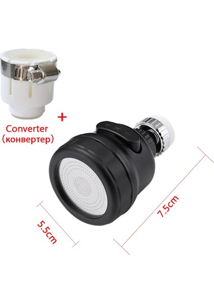 Açık Gri Tarzı Yeni 360 Derece Dönebilen Püskürtme Kafası Musluk Dayanıklı Musluk Filtresi Memesi 3 Mod Kitchentap Memesi Torneiras Musluk Su Tasarrufu Filtresi (Yurt Dışından)