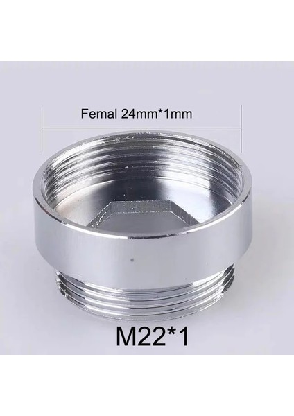 M22 x F24 2 Adet Tarzı Ev Mutfak Su Musluğu Çıkış Adaptörü Bakır Meme Erkek Dişi Musluk Bağlantısı Ortak Filtre Su Arıtıcısı Parçaları M22 * 18 (Yurt Dışından)