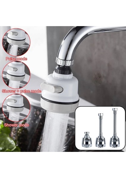 19.5x2.2cm Tarzı Mutfak Duş Musluk 360 Döner Döner Musluk Memesi Filtre Su Tasarrufu Musluk Güçlendirici Duş Ev Musluk Adaptörü Fıskiye (Yurt Dışından) fiyatları