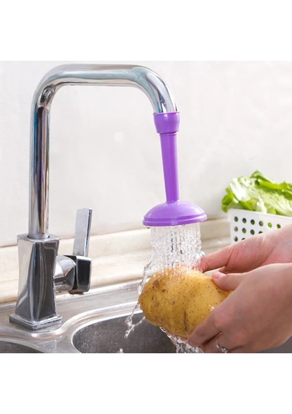 Mor Tarzı 360 Derece Dönen Mutfak Püskürtücüler Ayarlanabilir Musluk Memesi Çift Su Muslukları Su Tasarruflu Duş Başlığı Mutfak Musluk Aksesuarları (Yurt Dışından) fırsatları