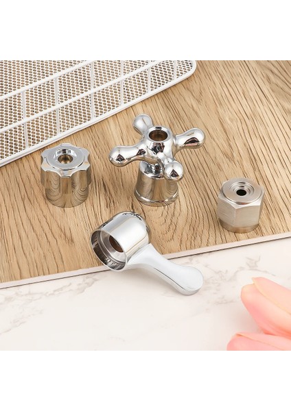 No.3 Tarzı 1 Adet Banyo Yedek Musluk Kolu Krom Kaplama Musluklar Aksesuarları Kartuş Makara Musluk Üçgen Tek Metal Kol Kolu (Yurt Dışından) fırsatları