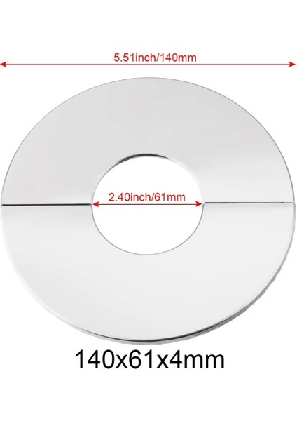 140X61X4MM Tarzı 1 Adet Kendinden Yapışkanlı Duş Bataryası Dekoratif Kapak Krom Paslanmaz Çelik Su Borusu Duvar Kapakları Ev Banyo Aksesuarları (Yurt Dışından)
