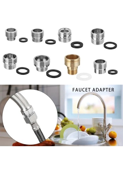 Erkek 32 - G1 2 Stili Metal Dış Iç Konu Su Tasarrufu Adaptörü Musluk Havalandırıcı Konektörü Mutfak Musluk Için G1 2 (Yurt Dışından) fırsatları
