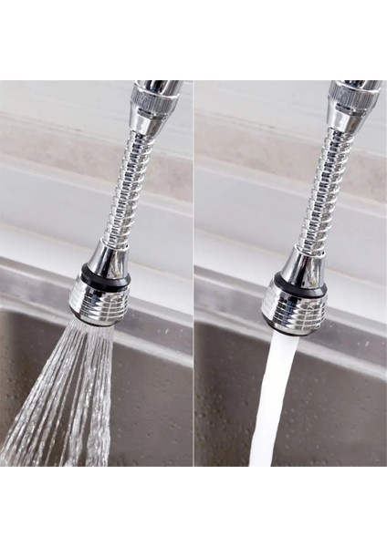 Kısa Stil Mutfak Duş Musluk Musluk Ayarı 360 Döndür Yüksek Basınç Memesi Su Tasarrufu Banyo Duş Filtreli Musluk Aksesuarları (Yurt Dışından)