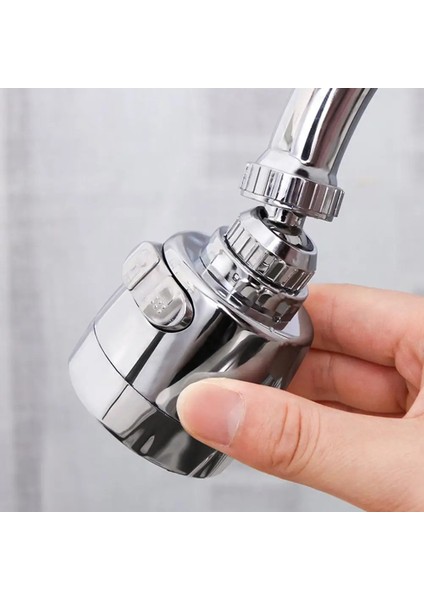 AH0068-02 Tarzı Derece Döner Mutfak Musluk Havalandırıcı Ayarlanabilir Çift Modlu Püskürtücü Filtre Difüzör Su Tasarruf Memesi Musluk Konektörü (Yurt Dışından) fiyatları