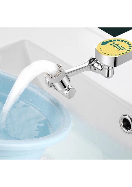 Gümüş Tarzı Yeni Derece Dönebilen Uzatma Musluk Püskürtme Kafası Evrensel Banyo Musluk Uzatın Havalandırıcı Musluk Genişletici Robotik Kol (Yurt Dışından) indirimleri