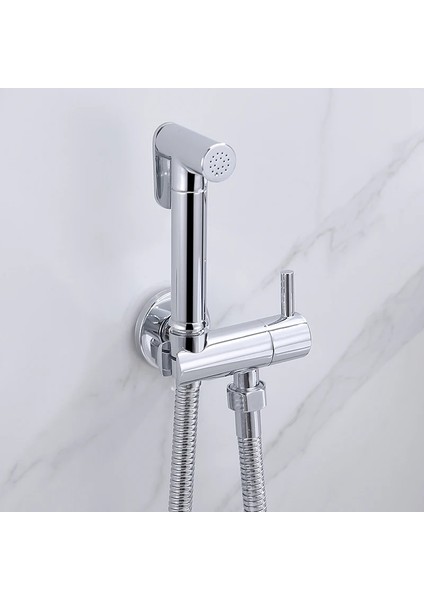 Krom 1,5 cm Hortum Stili Tuvalet Bide Musluklar Püskürtücü El Bide Püskürtücü Tuvalet Pirinç Bide Sprey Banyo Duş Başlığı Bide Seti (Yurt Dışından) indirimleri