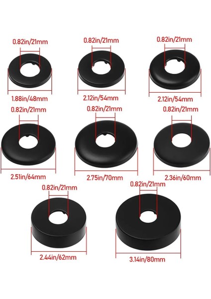 80X25X18MM Tarzı 1 Adet Siyah Duş Bataryası Dekoratif Kapak Krom Paslanmaz Çelik Su Borusu Duvar Kapakları Mutfak Banyo Aksesuarları (Yurt Dışından) indirimleri