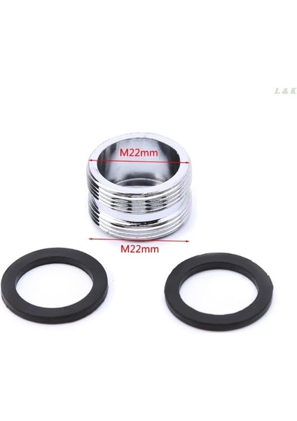 No.22 Tarzı Katı Metal Adaptör Dış Diş Su Tasarrufu Mutfak Musluk Musluk Havalandırıcı Konektörü Mutfak Musluk Adaptörü Su Arıtıcısı (Yurt Dışından)