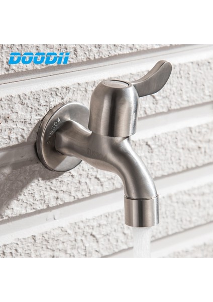 B011 Tarzı Dodı Paslanmaz Çelik Bahçe Musluk Duvara Monte Fırçalanmış Açık Bibcock Bahçe Lavabo Paspas Uzatmak Musluk Paspas Havuz Muslukları (Yurt Dışından) modelleri