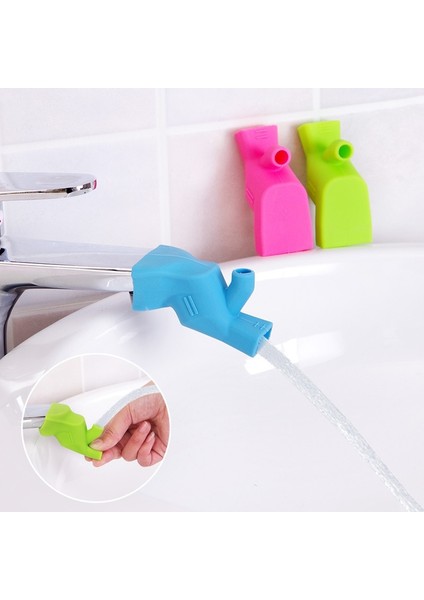 1 Adet Yeşil Stil Pc Silikon Musluk Genişletici Su Dokunun Uzatma Lavabo Çocuk Yıkama Cihazı Banyo Mutfak Lavabo Musluğu Kılavuzu Uzatıcılar (Yurt Dışından)