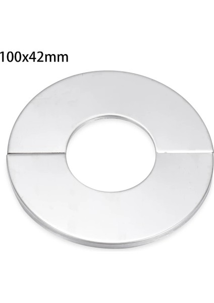 100X42X5MM Stili Yeni Paslanmaz Çelik Su Borusu Musluk Dekoratif Kapak Kendinden Yapışkanlı Boru Duvar Musluk Aksesuarları Dekoratif Kapak Kapakları (Yurt Dışından)