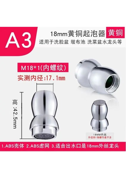 F18 Tarzı G G Musluk Filtresi Sıçramaya Dayanıklı Su Havalandırıcı Boruları Mutfak Banyo Havzası Musluk Filtre Memesi Fıskiye (Yurt Dışından)