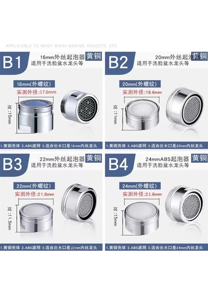 F18 Tarzı G G Musluk Filtresi Sıçramaya Dayanıklı Su Havalandırıcı Boruları Mutfak Banyo Havzası Musluk Filtre Memesi Fıskiye (Yurt Dışından) indirimleri