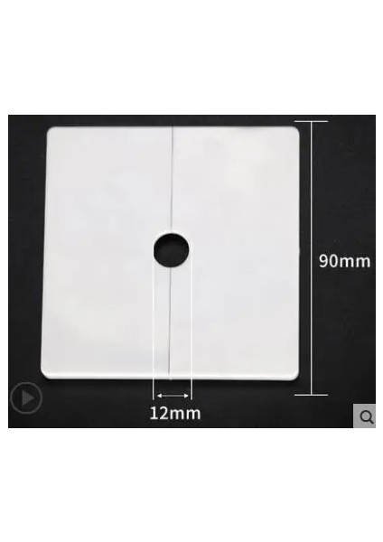 Beyaz 12MM Tarzı 86 Tip Duvar Tel Delik Kapağı Abs Ayrılmış Delik Panel Musluk Ayar Kapağı Klima Toz Boru Tapası Mobilya Donanım (Yurt Dışından)