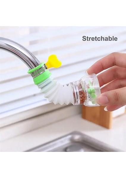 Yeşil Bir Tarz 360 Derece Ayarlanabilir Musluk Genişletici Duş Turbo Basınçlı Gadget Su Musluğu Uzatma Filtresi Mutfak Banyo Aksesuarları (Yurt Dışından)