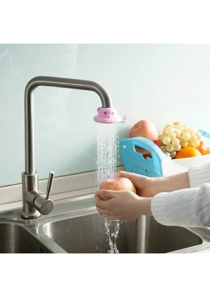 Kırmızı Stil Silikon Musluk Püskürtücü Sevimli Hayvan Sıçrama Duş Banyo Su Tasarrufu Musluk Püskürtücü Musluk Genişletici Cihazı Mutfak Aksesuarları (Yurt Dışından) fırsatları