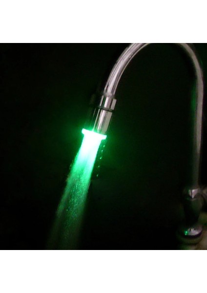 03 Tek Renk Stili Aydınlık Light-Up LED Su Musluk Duş Musluk Havzası Su Memesi Banyo Mutfak Isıtıcı Musluk Termostatı Mavi 3 Renk 7 Renk (Yurt Dışından) fırsatları