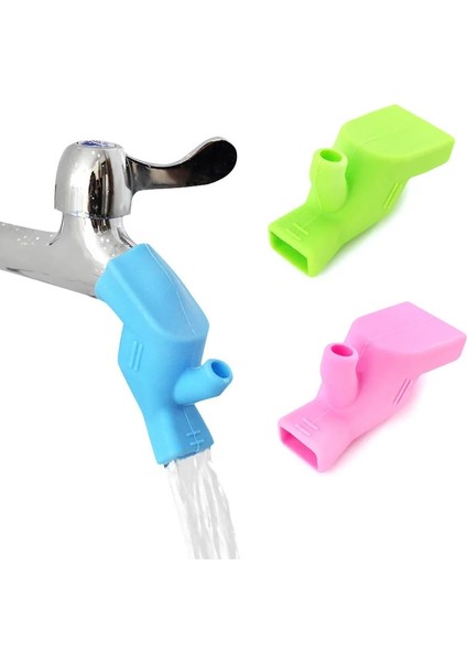 Mavi Stil 1 Adet Mutfak Lavabo Musluğu Genişletici Kauçuk Elastik Meme Kılavuzu Çocuk Su Tasarrufu Musluk Uzatma Banyo Aksesuarları Için (Yurt Dışından)