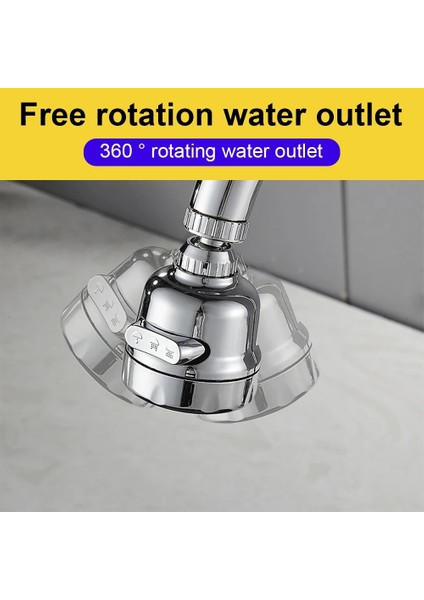 Kısa Set Stili Musluk Püskürtücü Eki 360 Dönen Musluk Havalandırıcı Lavabo Püskürtücü Ayarlanabilir Mutfak Lavabo Musluğu Kafa Su Tasarrufu Uzatma Memesi (Yurt Dışından)