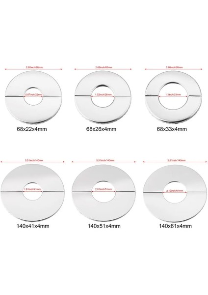 140X51X4MM Tarzı Yeni Paslanmaz Çelik Krom Duvar Flanş Boru Duvar Musluk Kapakları Dekoratif Kapak Musluk Aksesuarları Musluk Dekor (Yurt Dışından) fırsatları