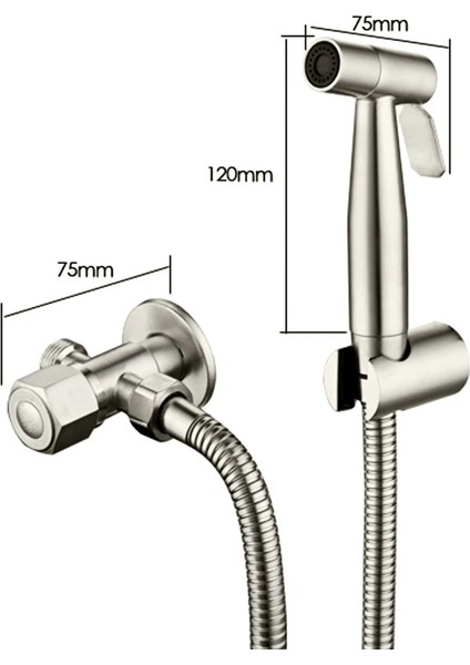Siyah 1 Adet Tarzı El Tuvalet Bide Musluk Püskürtücü Paslanmaz Çelik Banyo El Bide Püskürtme Seti Tuvalet Kendi Kendini Temizleyen Duş Başlığı Hiçbir Yumruk (Yurt Dışından) modelleri