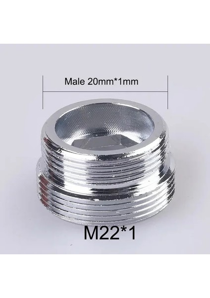 M22 x M20 2 Adet Tarzı Ev Mutfak Su Musluğu Çıkış Adaptörü Bakır Meme Erkek Dişi Musluk Bağlantısı Ortak Filtre Su Arıtıcısı Parçaları M22 * 18 (Yurt Dışından)
