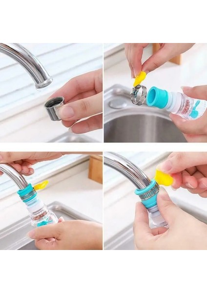 No.5 Tarzı Rotatabl Nozul Mutfak Musluk Nozülleri Sıçramaya Dayanıklı Musluk Kafası Bükülebilir Su Tasarrufu Su Arıtma Filtre Taşı ile (Yurt Dışından) modelleri