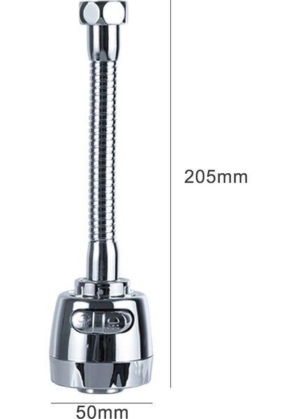 205MM Tarzı 360 Derece Döndür Musluk Memesi Filtre Adaptörü Ayarlanabilir Su Tasarrufu Fıskiye Konektörü Döner Musluk Difüzör Mutfak Aksesuarları (Yurt Dışından)