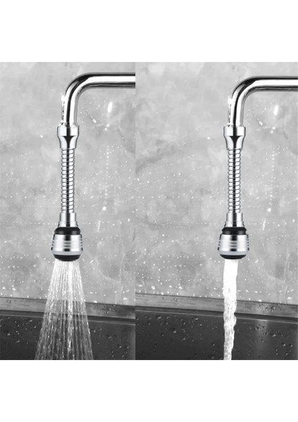 Kısa Stil Mutfak Musluk Su Tasarrufu Yüksek Basınç Memesi Musluk Adaptörü Banyo Lavabo Sprey Banyo Duş Dönebilen Aksesuarları (Yurt Dışından)