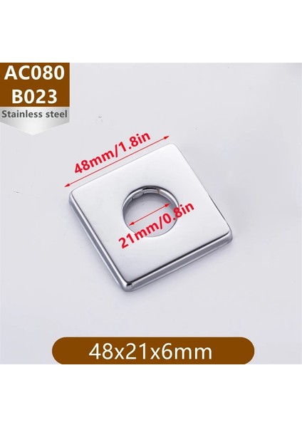 Mingjin Shop2 B023-48X21X6MM Tarzı Musluk Aksesuarları Antik Pirinç Krom Kaplama Paslanmaz Çelik Su Borusu Duvar Kapağı Su Borusu Dekoratif Kapak (Yurt Dışından)