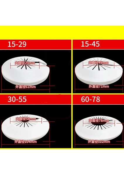 15-29CM Beyaz Tarz Lastic Duvar Deliği Kanalı Kapağı Duş Musluğu Açılı Vana Boru Tapası Dekorasyon Kapağı Geçmeli Plaka Mutfak Musluk Aksesuarları (Yurt Dışından) indirimleri