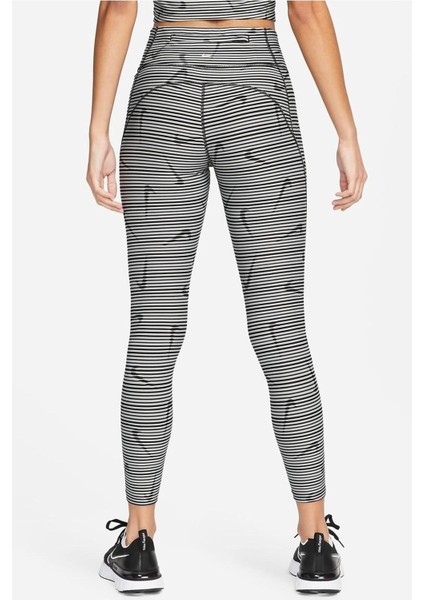 Dri-Fit Mid Rise Leggings 7/8 3 Cepli Toparlayıcı Tayt Siyah Gri fiyatları