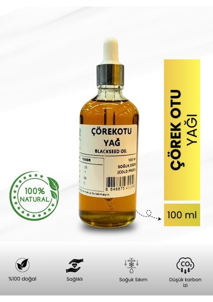 Çörek Otu Yağı - 100 ml Özel Kutuda