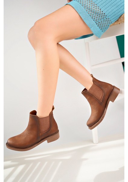 Kadın Taba Zümrüt Nubuk Çift Lastikli Bot fiyatları