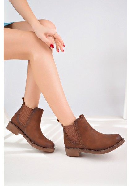 Kadın Taba Zümrüt Nubuk Çift Lastikli Bot modelleri