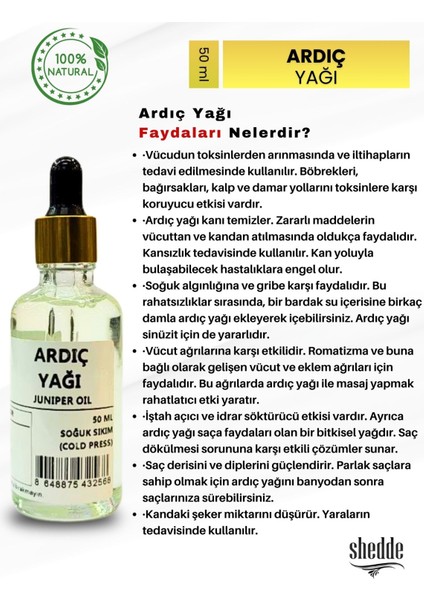 Ardıç Yağı -50 ml Özel Kutuda