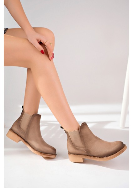 Kadın Vizon Süet Çift Lastikli Bot modelleri