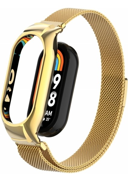 Xiaomi Mi Band 8 Uyumlu Kordon Mıknatıslı Hasır Örgü Paslanmaz Metal Kordon fiyatları